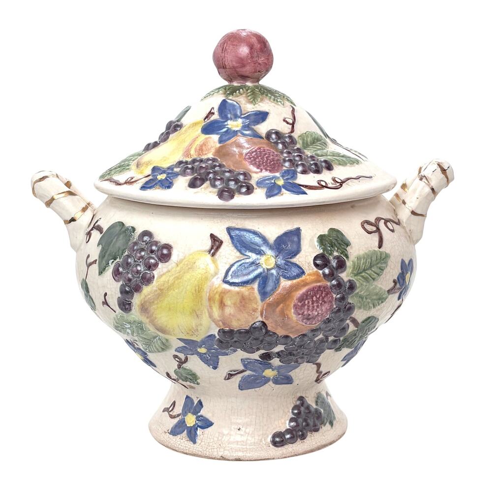 Vintage Garland Ceramics Soup Tureen Bowl 10 x 10 Inches 1960s